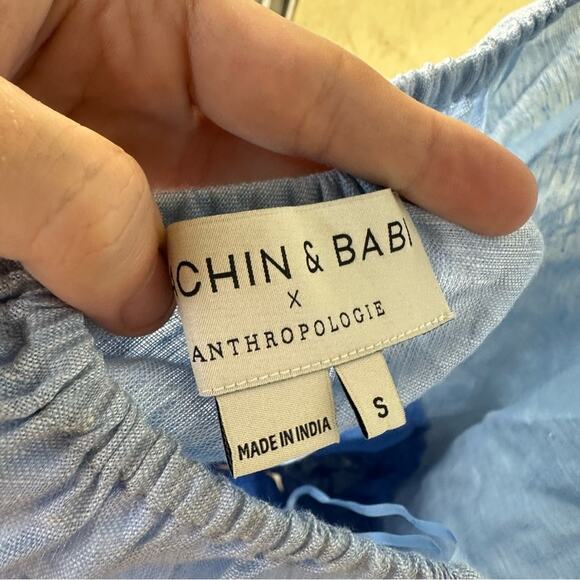 Sachin + Babi Anthropologie Linen Halter Top Size Small - Picture 10 of 10